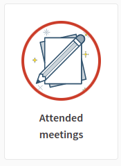 Teilgenommenes Meeting Badge
